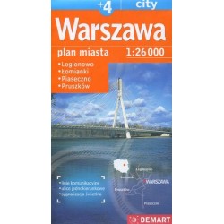 Warszawa +4. Plan miasta w...