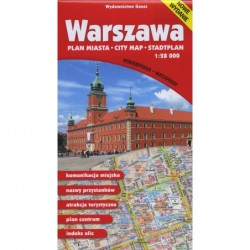 Warszawa. Plan miasta w...