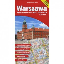 Warszawa. Plan miasta w...